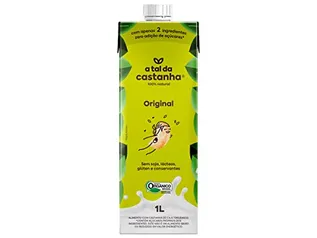 [REC - 10 unid] Bebida Vegetal A Tal da Castanha Original Orgânico 1L