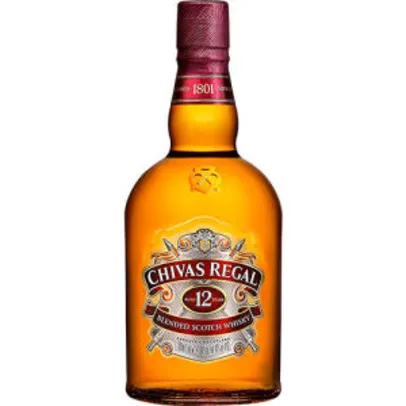 [R$118 AME] Whisky Chivas Regal 12 Anos - 1L - 30% de cashback | R$170