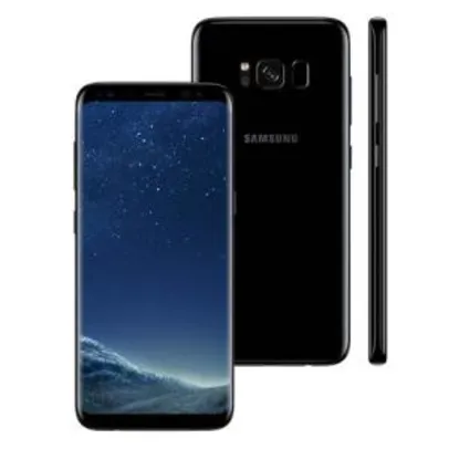 SAMSUNG GALAXY S8 Preto 64GB Dual Chip, Tela 5.8", Android 7.0, 4G, Câm. 12MP e Octa-Core