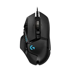 Mouse Gamer Logitech G502 HERO com RGB LIGHTSYNC, Ajustes de Peso, 11 Botões Programáveis e Sensor HERO 25K