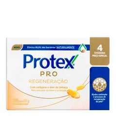 Sabonete em Barra Protex Pro Regeneração 80g 4 Unidades