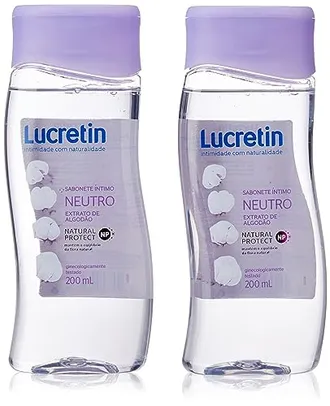 [Recorrência] Lucretin Neutro - Kit Sabonete Líquido Íntimo, 200Ml, 2 Unidades