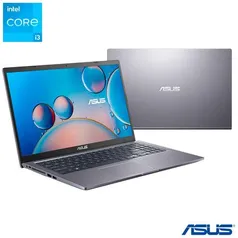 Notebook Asus i3-1115G4 4GB SSD 256GB Intel UHD Graphics Tela 15,6" FHD W11 - X515EA-EJ1320T