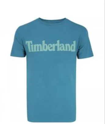 Camiseta Timberland SS Kennebec Linear Logo - Masculina Azul Tam P + Frete grátis