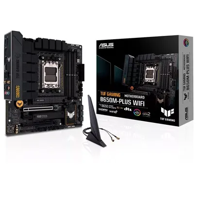 Placa Mãe Asus TUF Gaming B650M-Plus Wi-Fi, AMD AM5 B650, mATX, DDR5, Wi-Fi - 90MB1BF0-M0EAY0