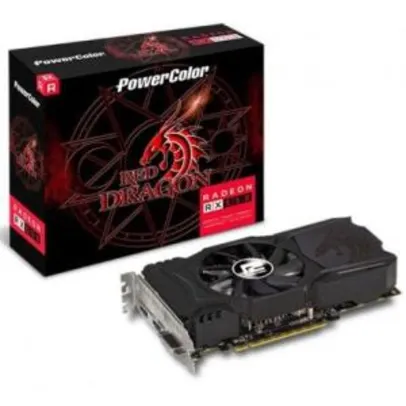 Placa de Vídeo PowerColor Radeon RX 550 4GB Red Dragon | R$371