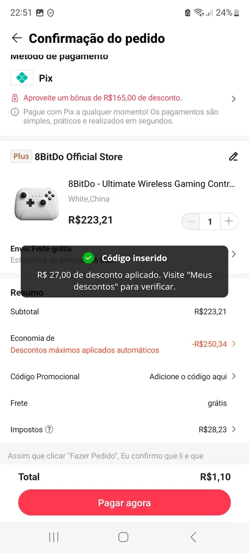 Imagen na descrição da promoção