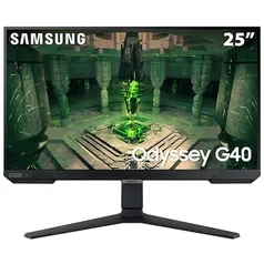 Monitor Gamer Samsung Odyssey G40 25" S25BG400EL, FHD, 240Hz, 1ms, + BRINDE