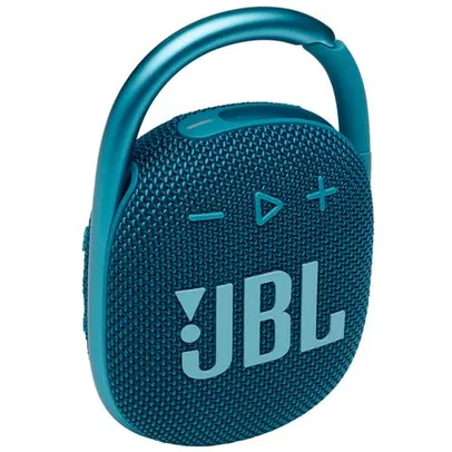Caixa de Som Portátil JBL Clip4 com Bluetooth e à Prova D'água 5W - Azul | R$287