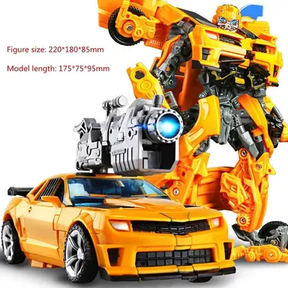 [Primeira Compra R$ 52,16] Brinquedo Transformer Bumblebee 35 cm