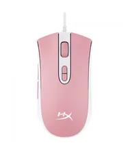 Mouse Gamer HyperX Pulsefire Core RGB, 6200 DPI, 7 botões programáveis, USB, White/Pink