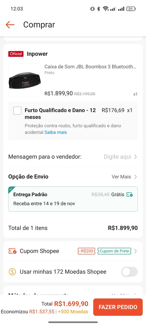 Imagem na descrição da promoção