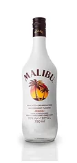 Malibu Rum Caribenho 750ml Malibú Sabor Rum de coco 750 ml