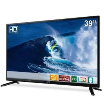 TV LED 39 HQ HQ39 HD Conversor Digital 3 HDMI 2 USB | R$999