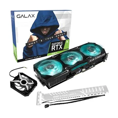 Placa de Vídeo Galax NVIDIA GeForce RTX 3080 TI SG, 1 Click, OC, 12GB, GDDR6X, 384 Bits, LHR, RGB, HDMI e DisplayPort - 38IOM5MD99DD