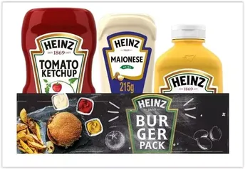  Ketchup, Mostarda e Maionese Heinz Pack