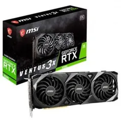 Placa de Vídeo MSI NVIDIA Geforce RTX 3090 Ventus 3X 24G OC, GDDR6X | R$ 12.919