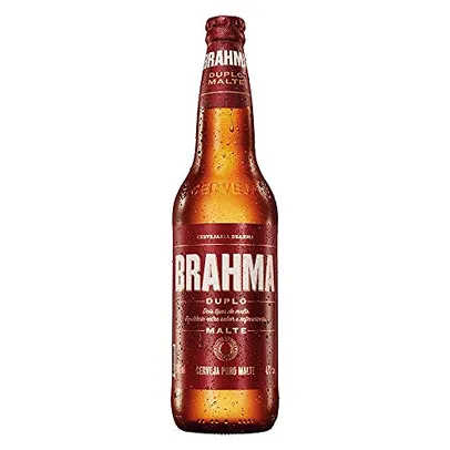 Cerveja Brahma Duplo Malte, Garrafa, 600ml 1un