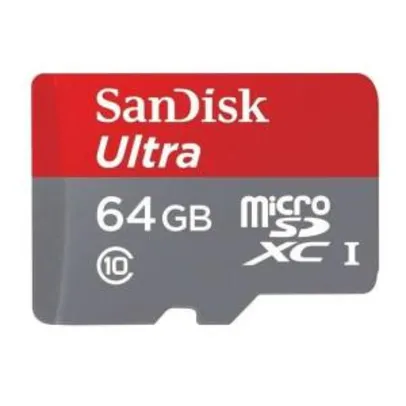 (Primeira Compra) Cartão de memória Micro SD SanDisk 64GB Classe 10