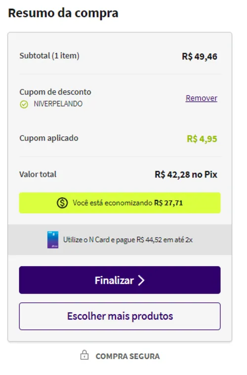 Imagem na descrição da promoção