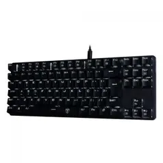 Teclado Gamer Mecânico T-Dagger Bora Single, Switch Blue, ABNT2, Led White, T-TGK313-BL