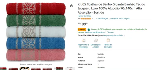 Imagem na descrição da promoção