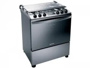 Fogão Piso Brastemp BFS5GCR - 5 Bocas Inox | R$1299