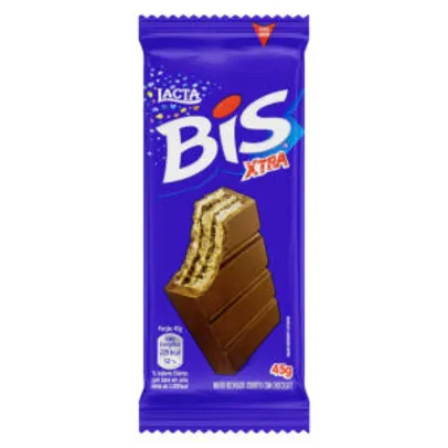 Bis Xtra Chocolate Ao Leite 45g Lacta | R$2,99