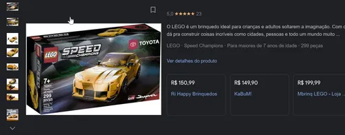 Imagem na descrição da promoção