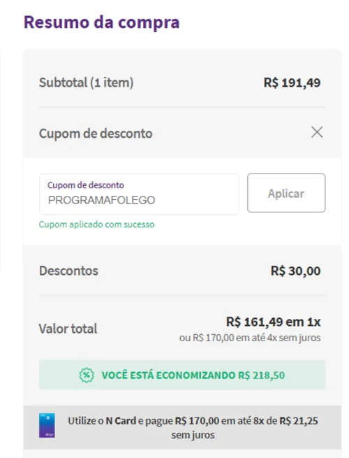 Imagem na descrição da promoção