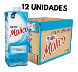 [APP] [Cliente Vip Casas Bahia]Leite Desnatado Molico 1 Litro - 12 Unidades