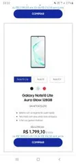 Galaxy Note10 Lite 128GB | R$1799