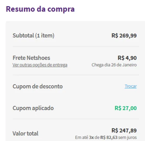 Imagem na descrição da promoção