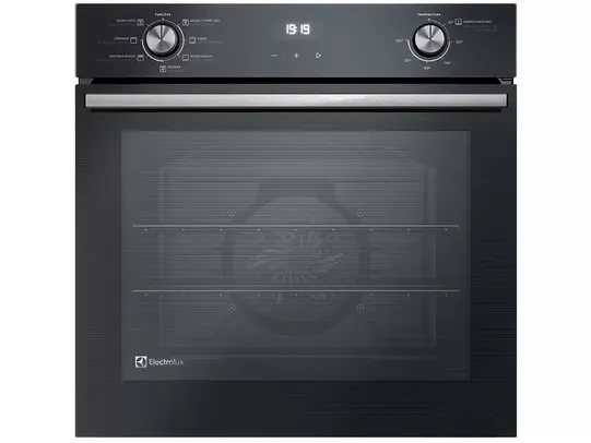 Forno Elétrico de Embutir Electrolux de Convecção - com Dourador 80L Preto OE8EH - Shopping Smiles