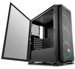 GABINETE GAMER PICHAU GADIT X LATERAL VIDRO TEMP, PGG-X01