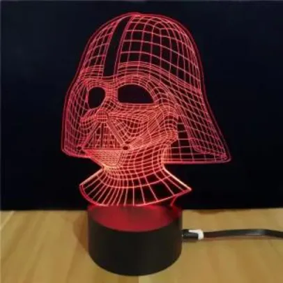 Luminária 3D Star Wars Darth Vader -  R$ 30