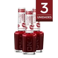 Kit Batom Tinta DNA Italy Love Lip Color Love Red - 3un | R$27