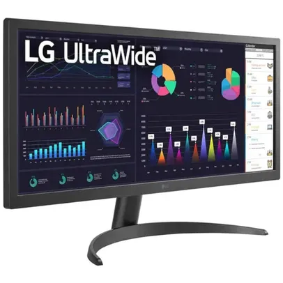 Monitor LG Ultrawide 26 Polegadas, Ips Full HD 21:9 (2560 X 1080), HDR10, AMD Freesync 1ms (MBr) 75hz - 26wq500-b.awzm