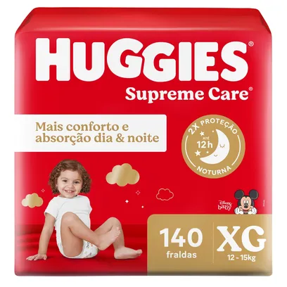 Foto do produto Fralda Huggies Supreme Care XG 140 Unidades