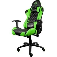 Cadeira Gamer Profissional Tgc12 verde Gas Lift 80 MM Ajustavel 90° - 180° 350mm Metal | R$1.210