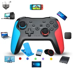 2 Controles sem fio bluetooth 2.4g para nintendo Switch/ Pc / Ps3