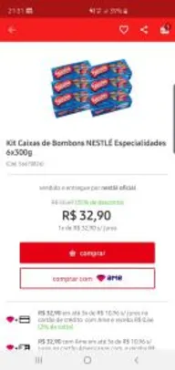 6 caixas de bombom Nestlé