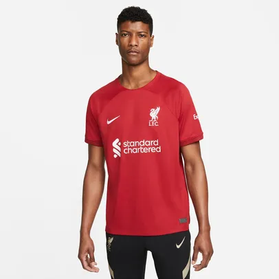 Camisa Nike Liverpool I 2022/23 Torcedor Pro Masculina