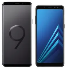 Galaxy S9 Plus Preto + Galaxy A8 64GB Preto - R$5354