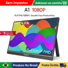 [Do brasil] Monitor Portatil ARZOPA 15,6 1080P FHD A1