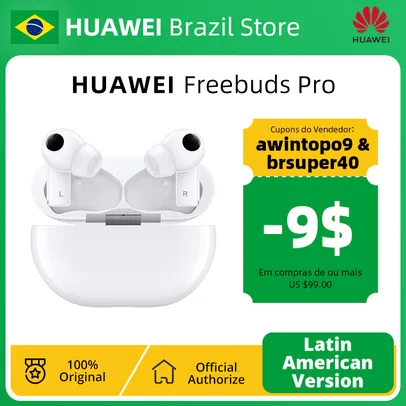 Fone de Ouvido Huawei Freebuds Pro - Versão Global | R$585