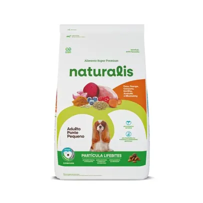 RAÇÃO CÃES NATURALIS LIFEBITES ADULTO RAÇAS PEQUENAS PERU 7,5KG