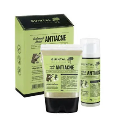 Quintal Tratamento Antiacne Kit - Máscara + Hidratante | R$126