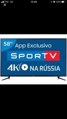 Smart TV LED 58” Samsung 4K/Ultra HD 58MU6120