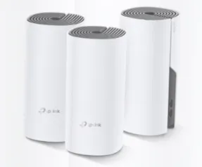 Roteador Wireless TP-Link Deco E4, Mesh AC1200, 2 Antenas Internas Dual Band, 1167 Mbps - E4(3-PACK)